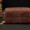 Crocodile Leather Shoulder Bag Messenger Briefcase CrossBody Handbag-Bottom