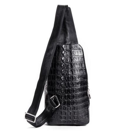 Crocodile Sling Backpack One Strap Travel Sport Crossbody Bag-Back