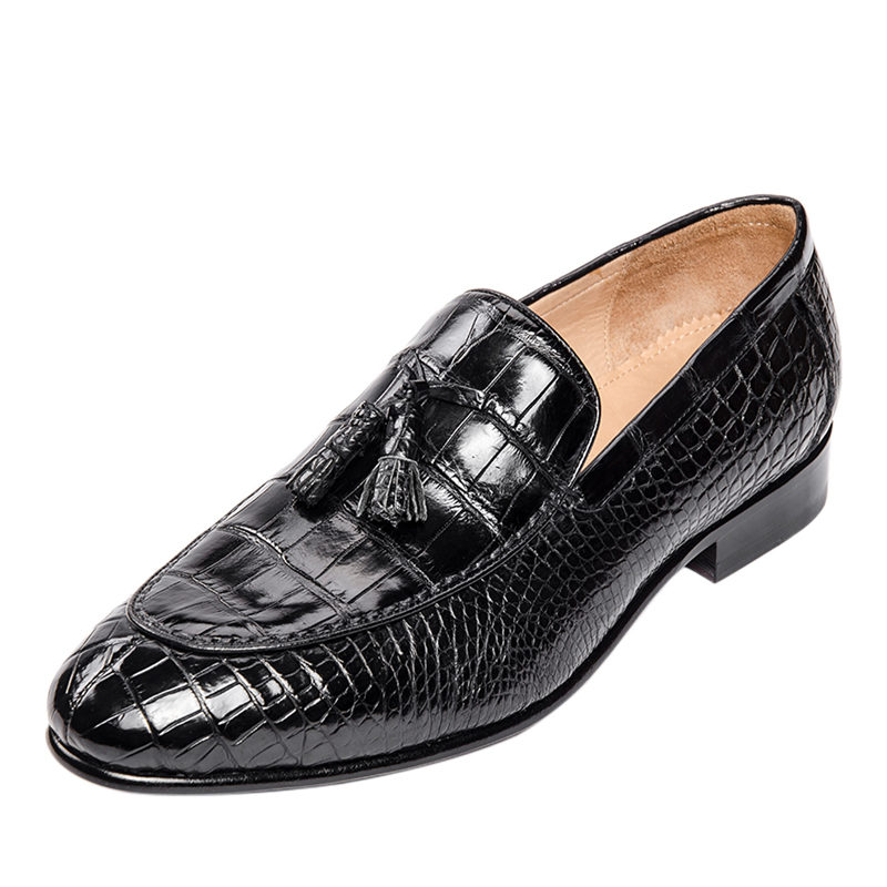 alligator slip on shoes