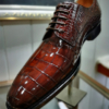 Alligator Lace Up Derby Dress Shoes for Men