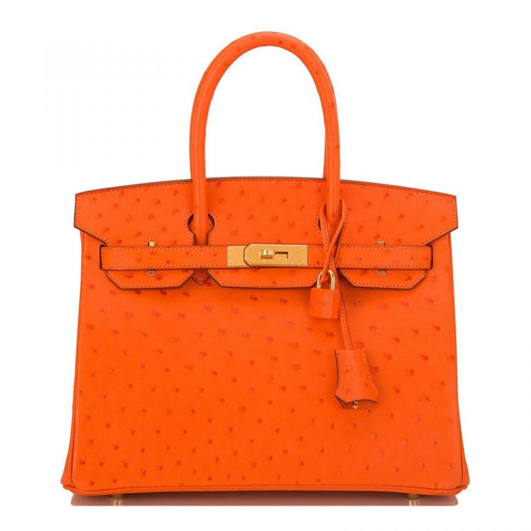 Mustard Ostrich Purse