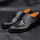 Crocodile and alligator leather shoes