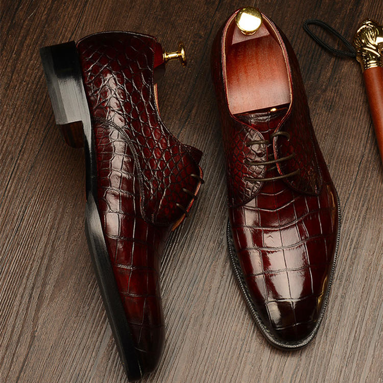 mens crocodile dress shoes