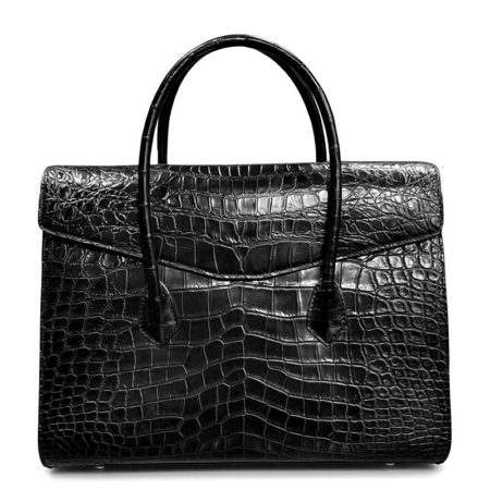 Men’s Crocodile Leather Briefcases Business Laptop Bags
