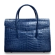 Men’s Crocodile Leather Briefcases Business Laptop Bags - Blue
