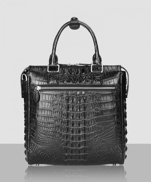 Modern Men's Crocodile Leather Briefcase Business Laptop Bag