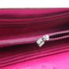 Ostrich Leather Wallet Clutch Purse-Inside