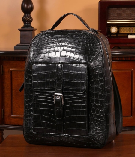 Alligator Leather Backpack Travel Bag