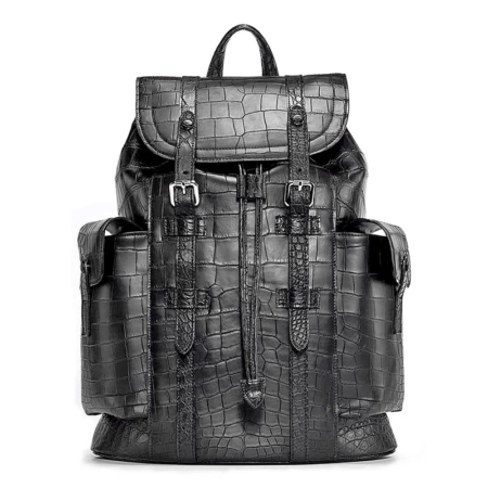 Alligator Skin Backpack Shoulder Bag Travel Bag