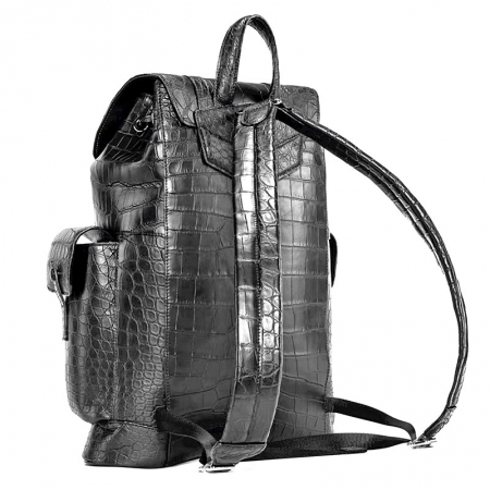 Alligator Skin Backpack Shoulder Bag Travel Bag-Back
