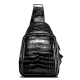 Casual Alligator Leather Shoulder Sling Backpack Bag