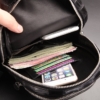 Casual Travel Alligator Leather Shoulder Sling Backpack Bag-Inside