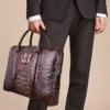Classic Crocodile Leather Briefcase Laptop Bag Business Bag for Men