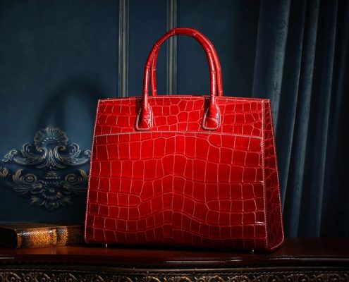 Exotic Leather Handbag-Alligator Leather