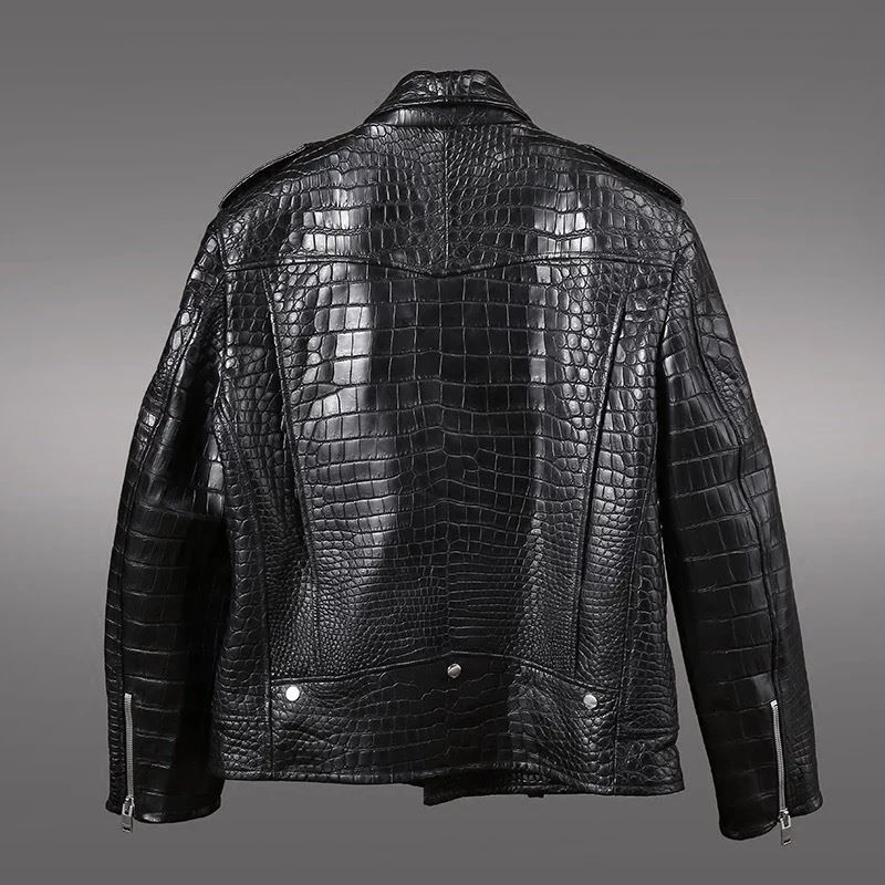 Full Genuine Alligator Belly Jacket