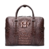 Handmade Classic Crocodile Leather Briefcase Laptop Bag Business Bag