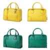 Ostrich Leather Satchel Ostrich Leather Handbag-Details