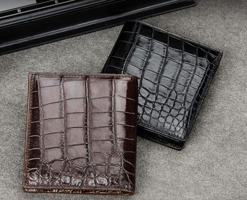 Top luxury men’s wallet brand-BRUCEGAO alligator wallets