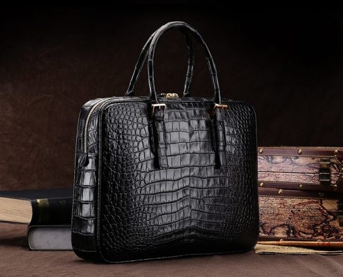 Alligator Business Bag-Black