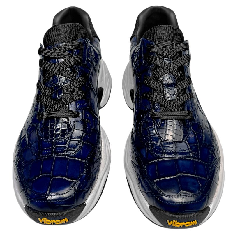 Casual Alligator Leather Sneakers Alligator Leather Shoes - Upper