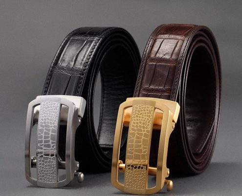 Exotic Leather Belts-Alligator Skin