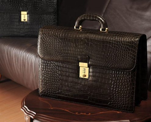 Exotic Leather Briefcase-Alligator Briefcase