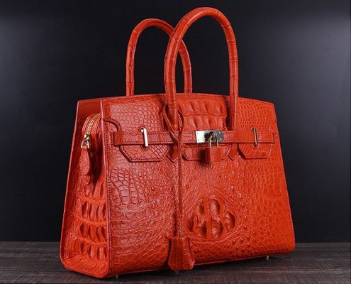 Exotic Leather Handbags-Alligator Leather Handbag