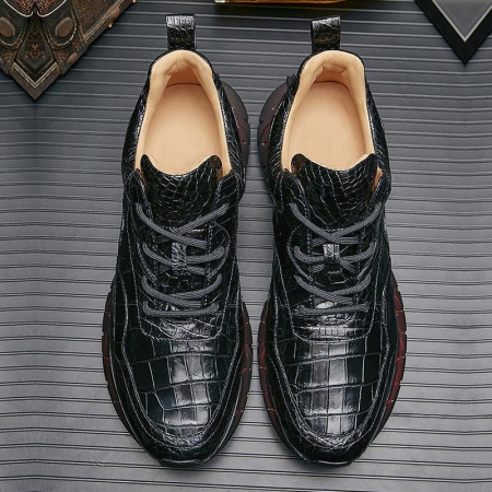 Fashion Alligator Leather Sneakers