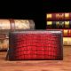 Handcrafted Alligator Leather Wallets Business Organizer Purse for Men-Burgundy