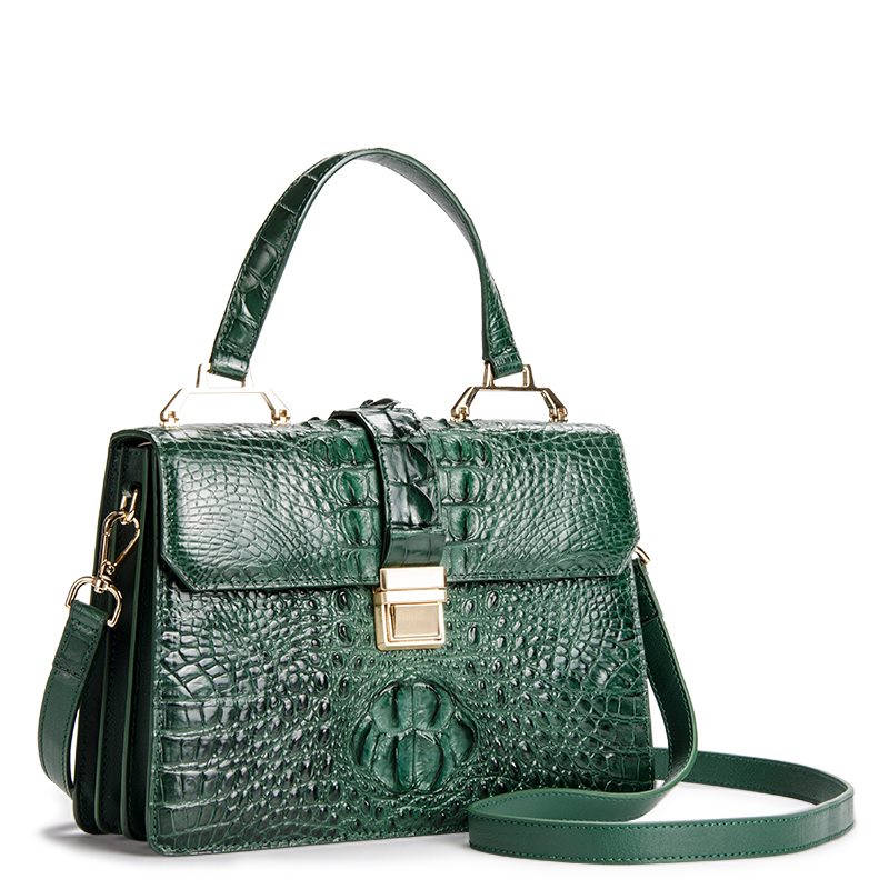 Genuine Crocodile Leather Bags Siamensis Crocodile Skin