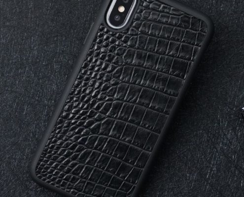 Vintage alligator skin iPhone case