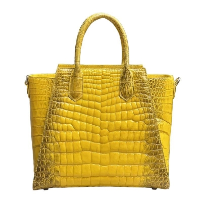 Alligator Handbags Shoulder Bags Tote Bags-Yellow