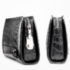 Alligator Leather Wallet Business Alligator Clutch With Lock-Side