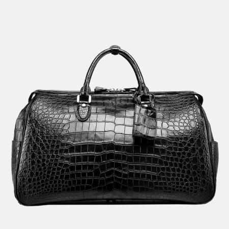 Crocodile Duffle Bag, Alligator Duffle Bag-Front