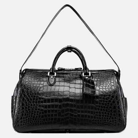 Crocodile Duffle Bag, Alligator Duffle Bag-Strap