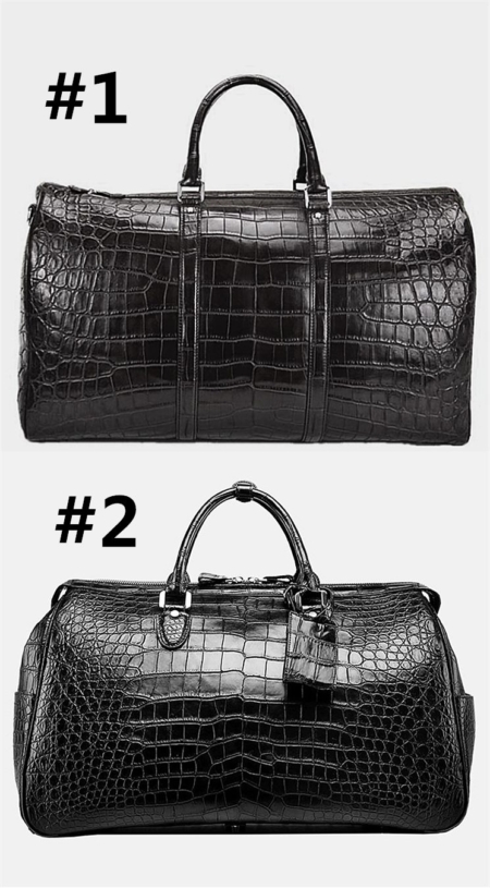 Crocodile Duffle Bags and Alligator Duffle Bags for Men