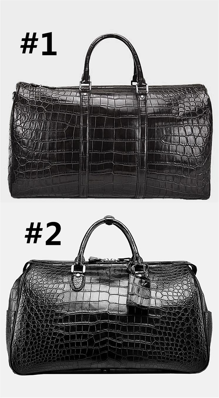 Business Style Genuine Crocodile Skin Men's Working Purse Handbag Authentic Alligator  Leather Zipper Closure Briefcase For Man - Briefcases - AliExpress