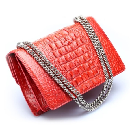 Fashion Crocodile Leather Cross Body Purse Shoulder Bag for Ladies-Back