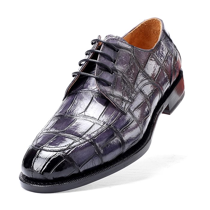 Wholesale High Quality Men's Dress shoes New Designer crocodile genuine  leather men shoes formal dress leather shoes men From m.