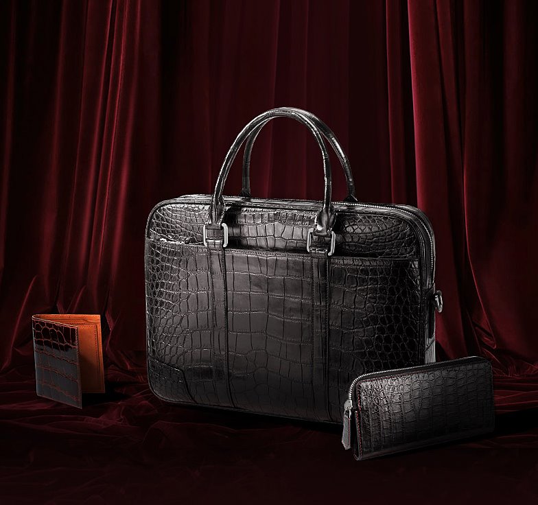 alligator leather briefcase-2018