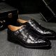 alligator shoes for business occasions-Black