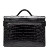 Alligator Leather Lawyers Briefcase Messenger Bag Business Bag for Men-Back