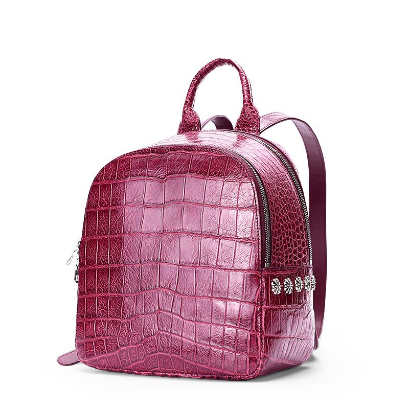 Back to School with BRUCEGAO-Alligator Backpacks-Purple