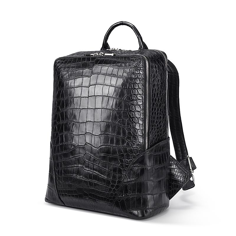 Back to School with BRUCEGAO's Alligator Backpacks-Black