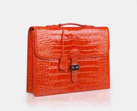 Businesswomen Alligator Leather Handbag