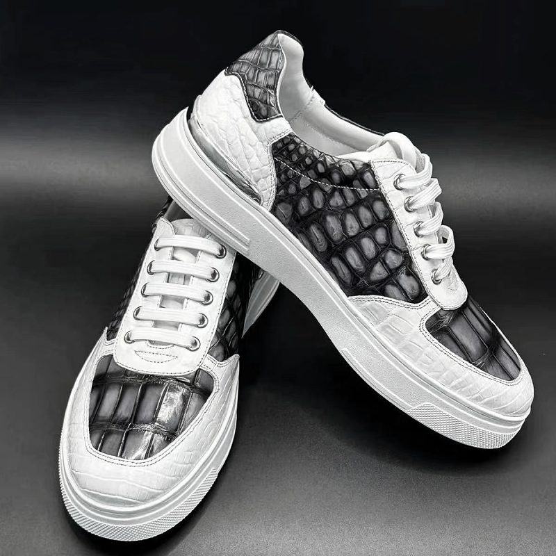 Casual Alligator Shoes Alligator Sneakers for Men