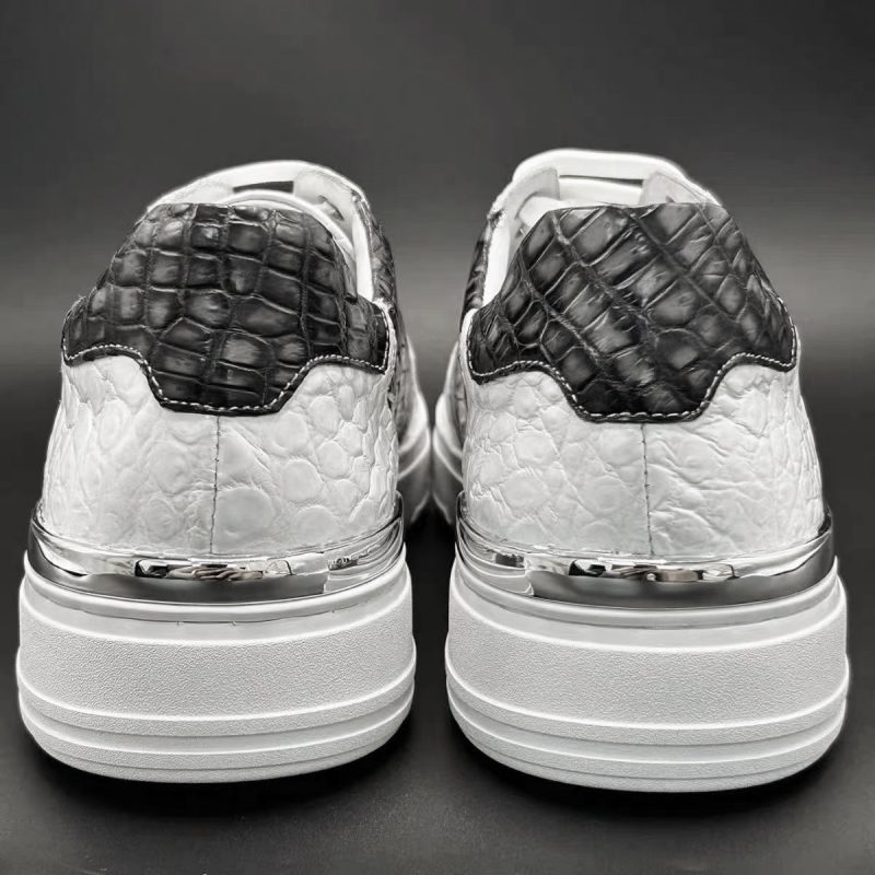Casual Alligator Shoes Fashion Alligator Sneakers - Heel