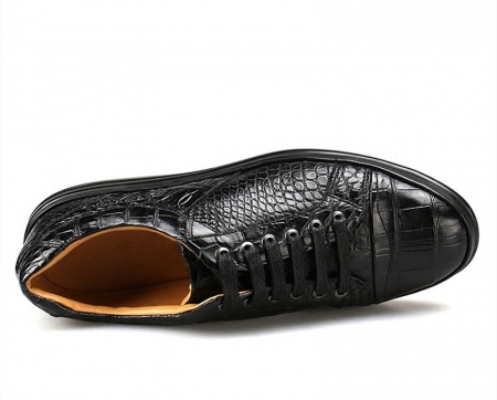 Casual Alligator Shoes Fashion Alligator Sneakers for Men-Upper