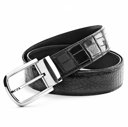 Classic Alligator Belt Adjustable Dress Belt for Men