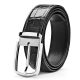 Classic Alligator Belt Adjustable Dress Belt for Men-Black